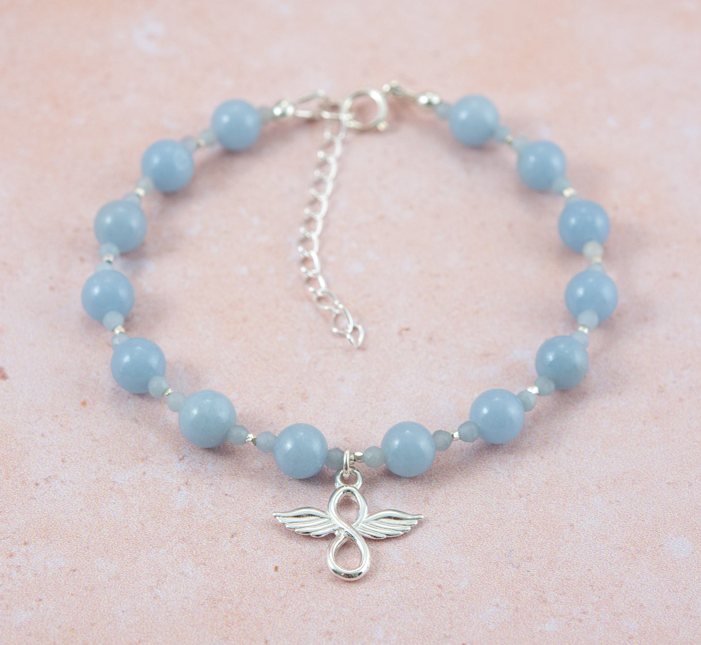 Angel Sterling Silver Gemstone Bracelet