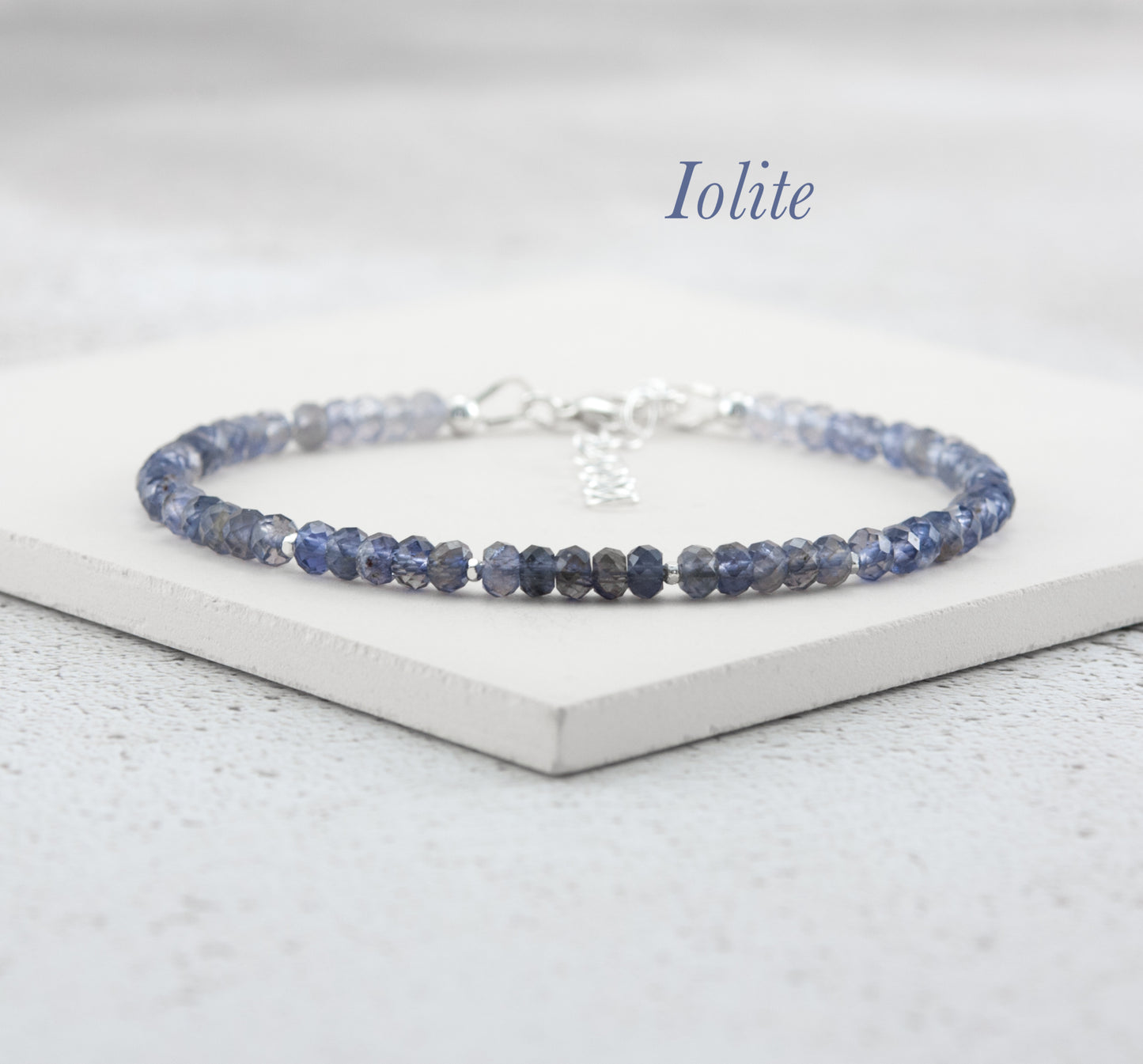 Iolite Gemstone Bracelet
