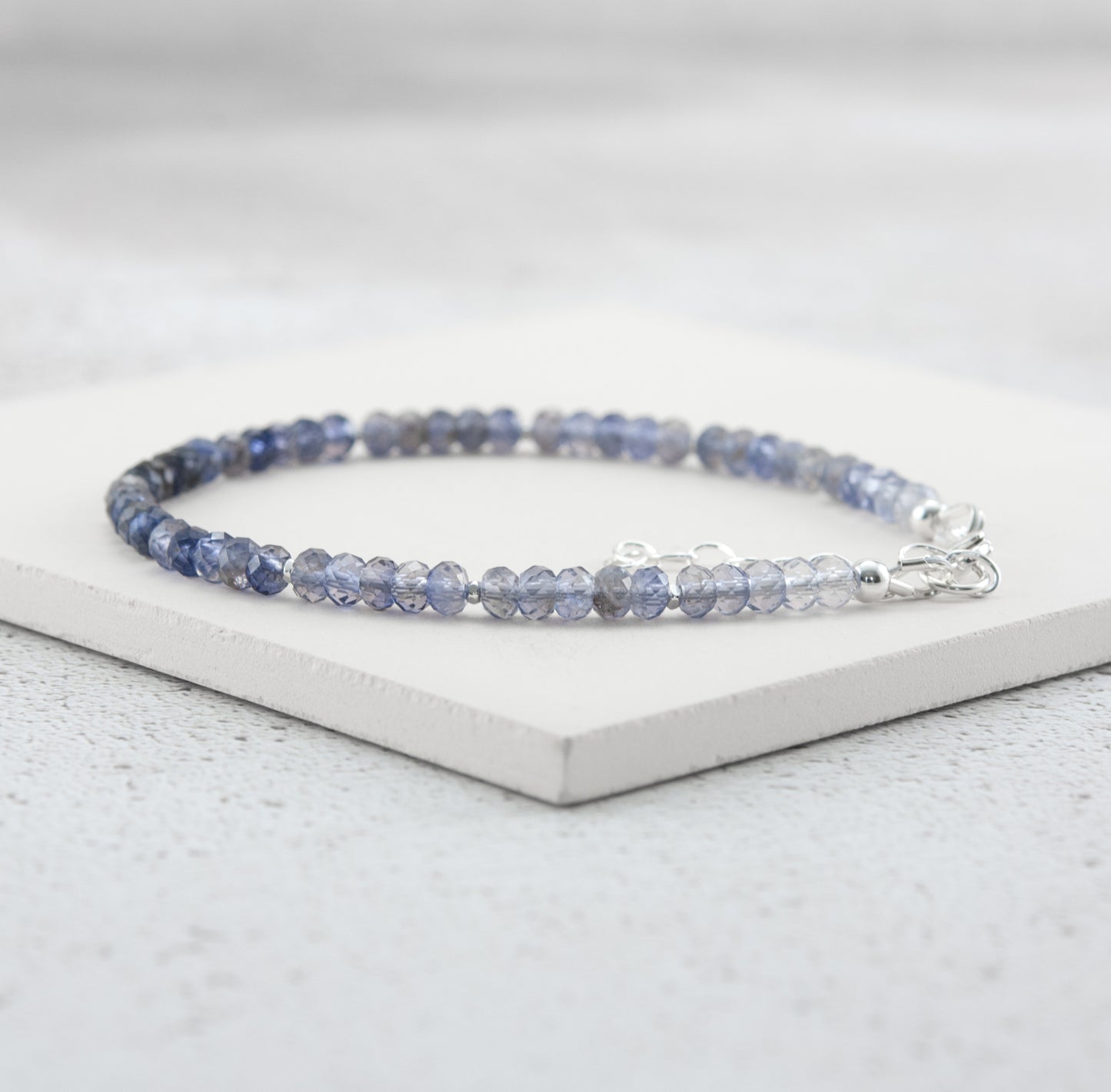 Iolite Gemstone Bracelet
