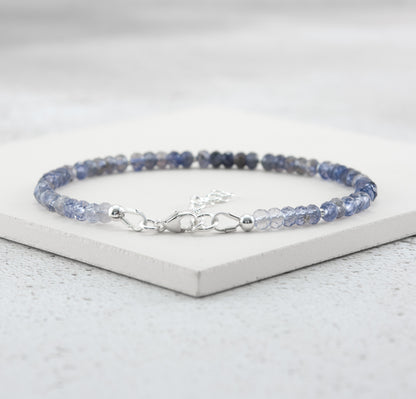 Iolite Gemstone Bracelet
