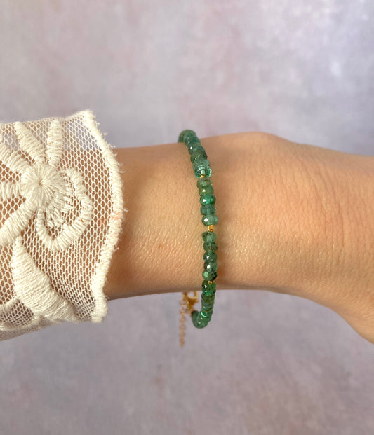 Emerald Gemstone Bracelet
