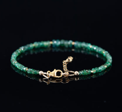 Emerald Gemstone Bracelet