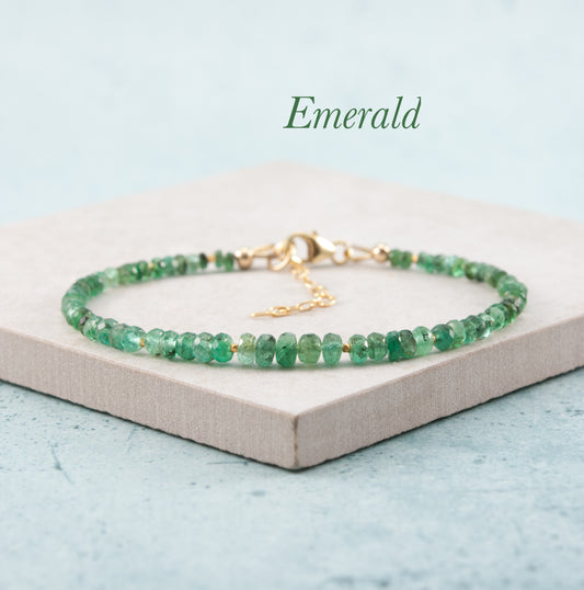 Emerald Gemstone Bracelet