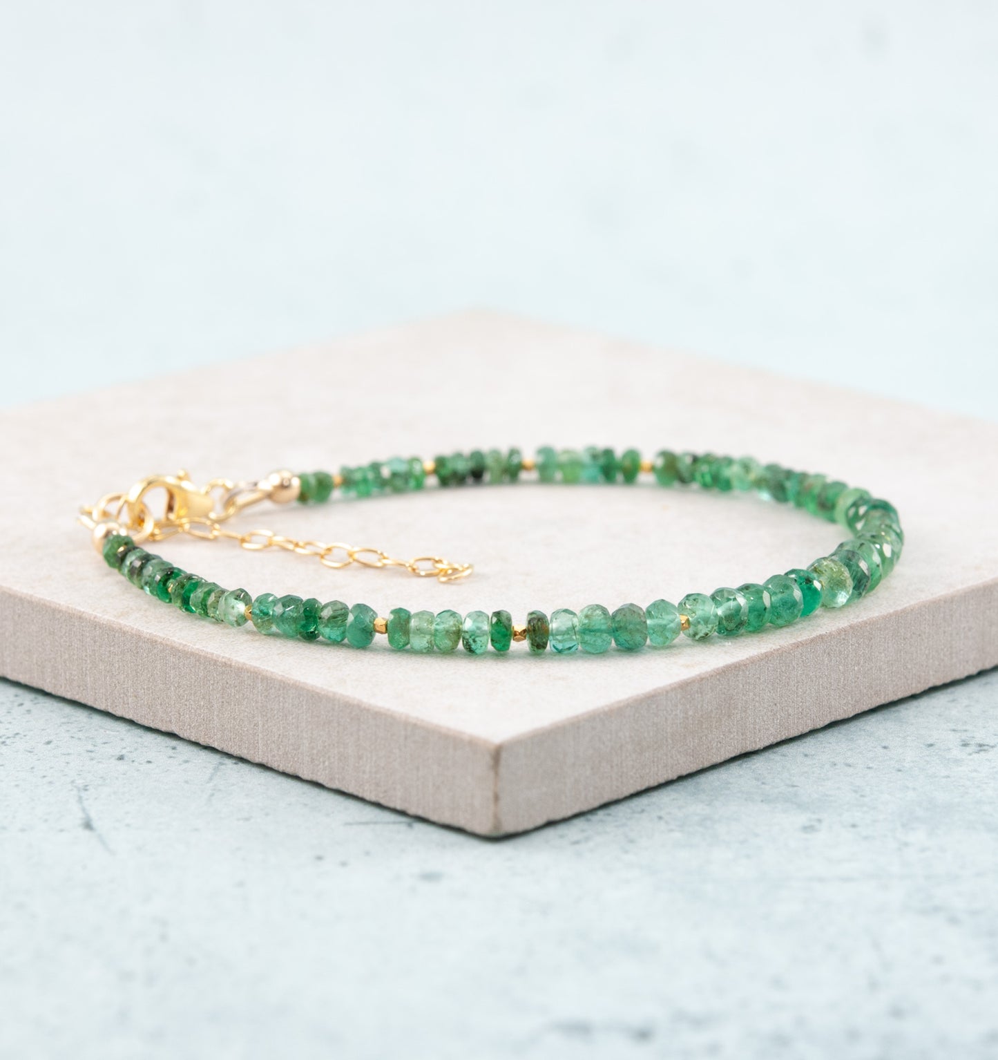 Emerald Gemstone Bracelet