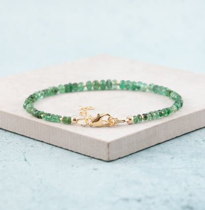 Emerald Gemstone Bracelet