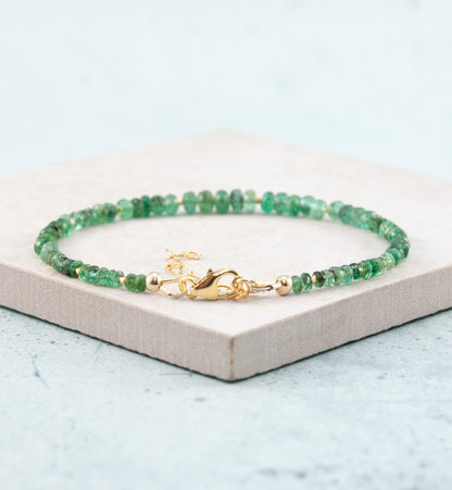 Emerald Gemstone Bracelet