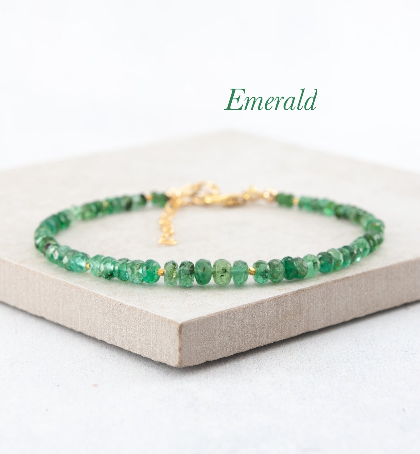 Emerald Gemstone Bracelet