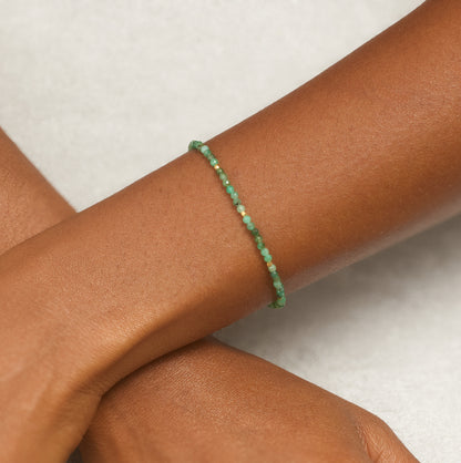 Dainty Emerald Bracelet