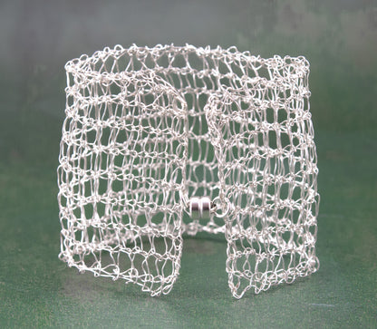 Silver Cuff Bracelet - The Filament Collection