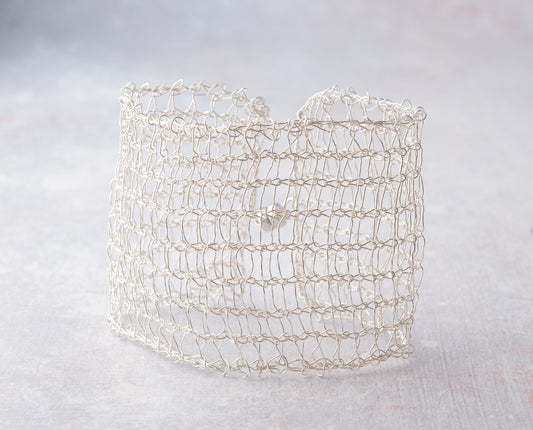 Silver Cuff Bracelet - The Filament Collection