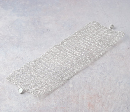 Silver Cuff Bracelet - The Filament Collection