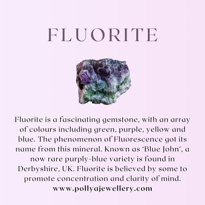 Dainty Fluorite Gemstone Bracelet