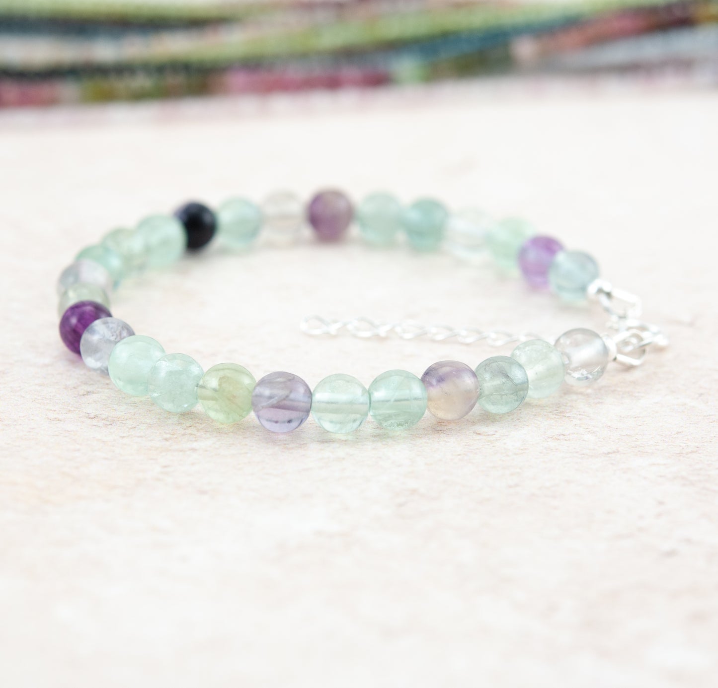 Fluorite Gemstone Bracelet