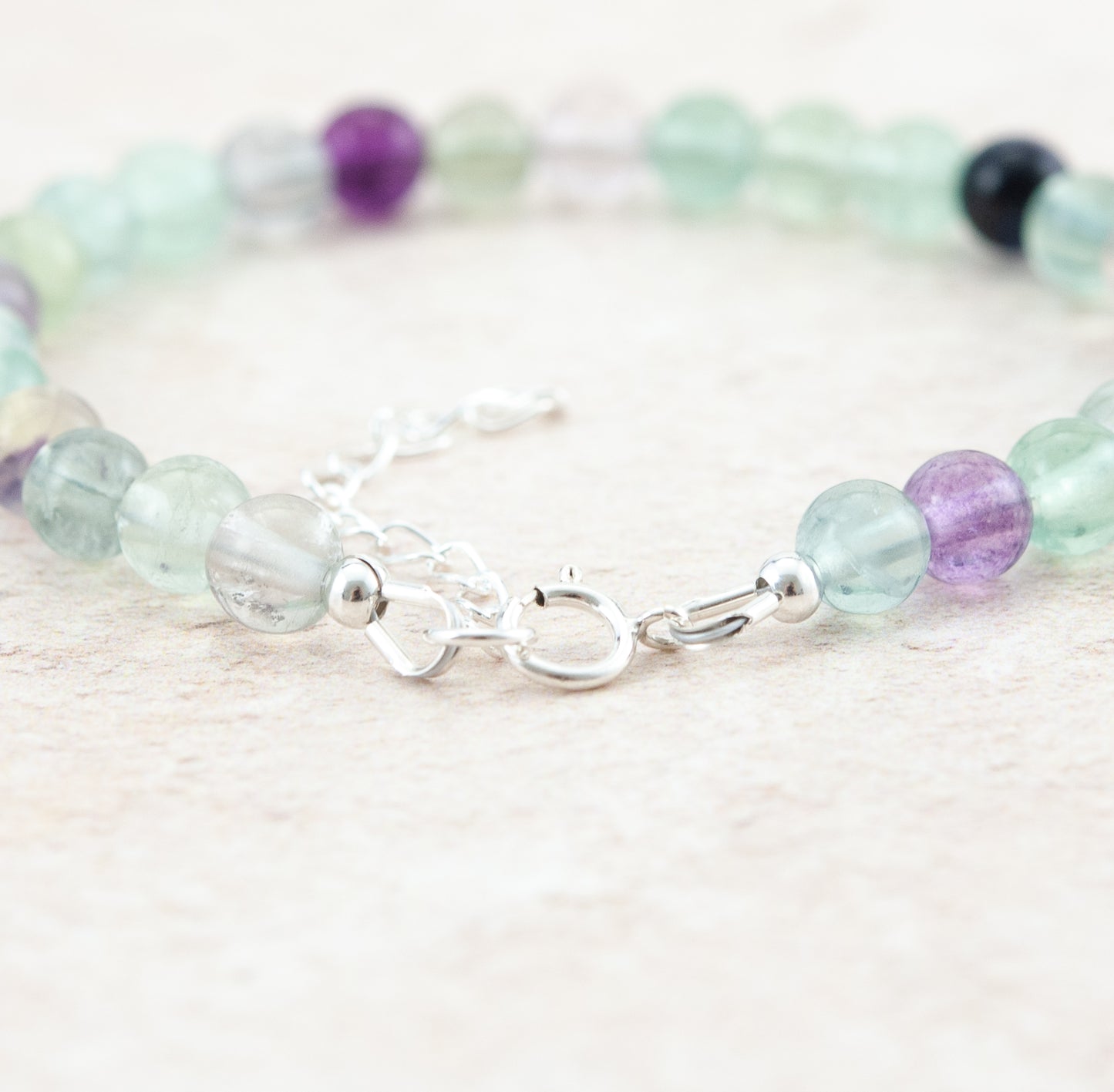 Fluorite Gemstone Bracelet