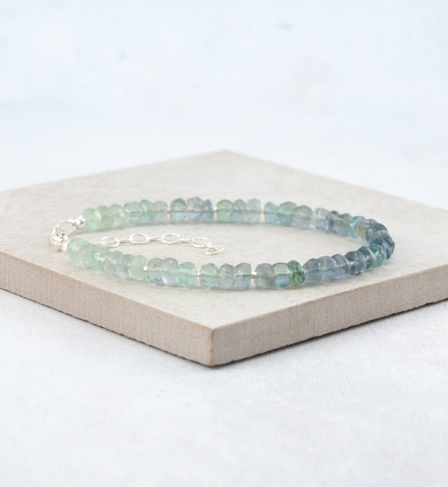Fluorite Ombre Gemstone Bracelet