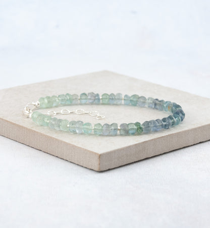 Fluorite Ombre Gemstone Bracelet
