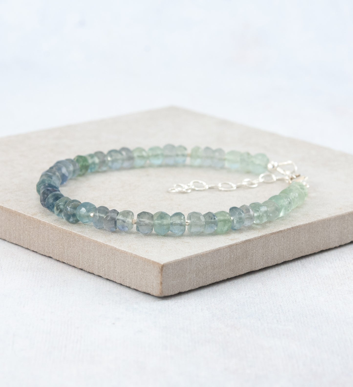 Fluorite Ombre Gemstone Bracelet