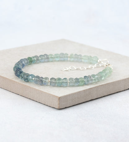 Fluorite Ombre Gemstone Bracelet