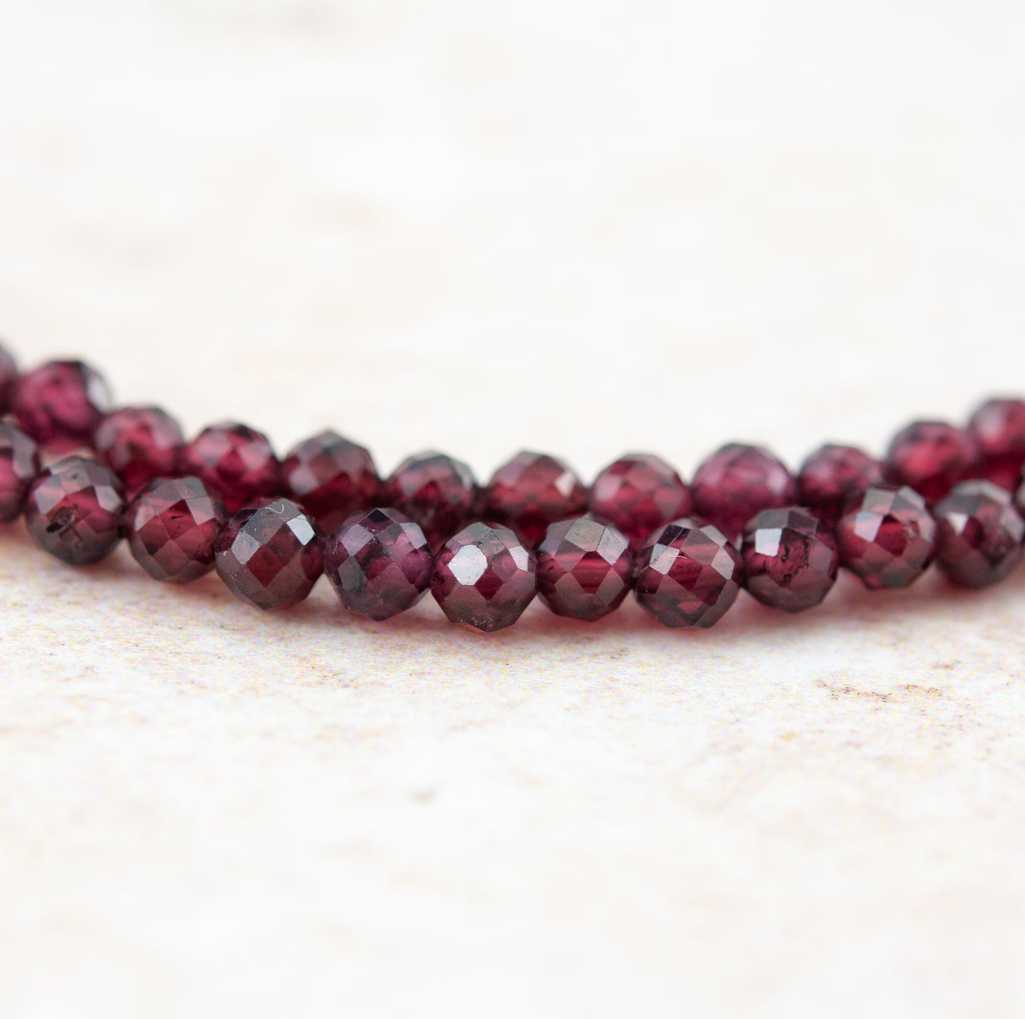 Dainty Red Garnet Dainty Gemstone Necklace