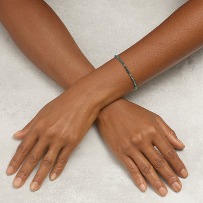 Dainty Grandidierite Gemstone Bracelet