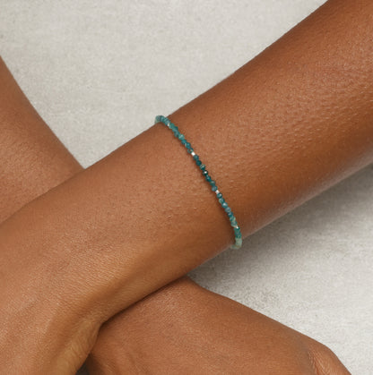 Dainty Grandidierite Gemstone Bracelet