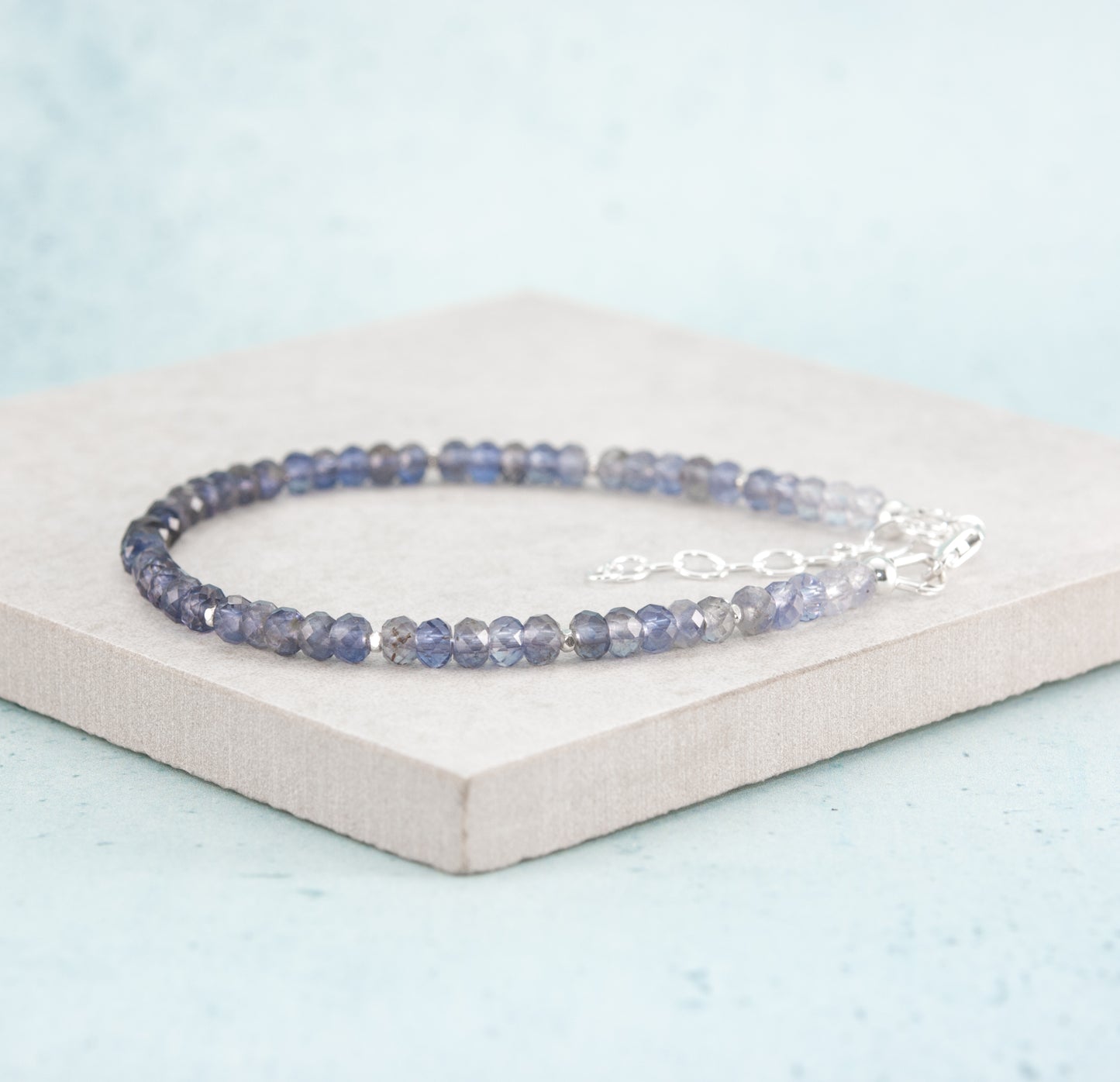 Iolite Gemstone Bracelet
