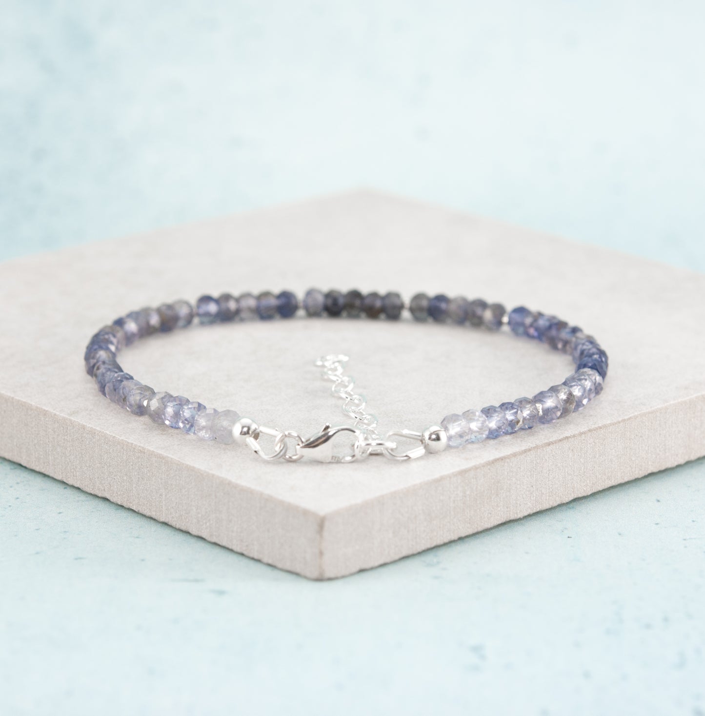 Iolite Gemstone Bracelet