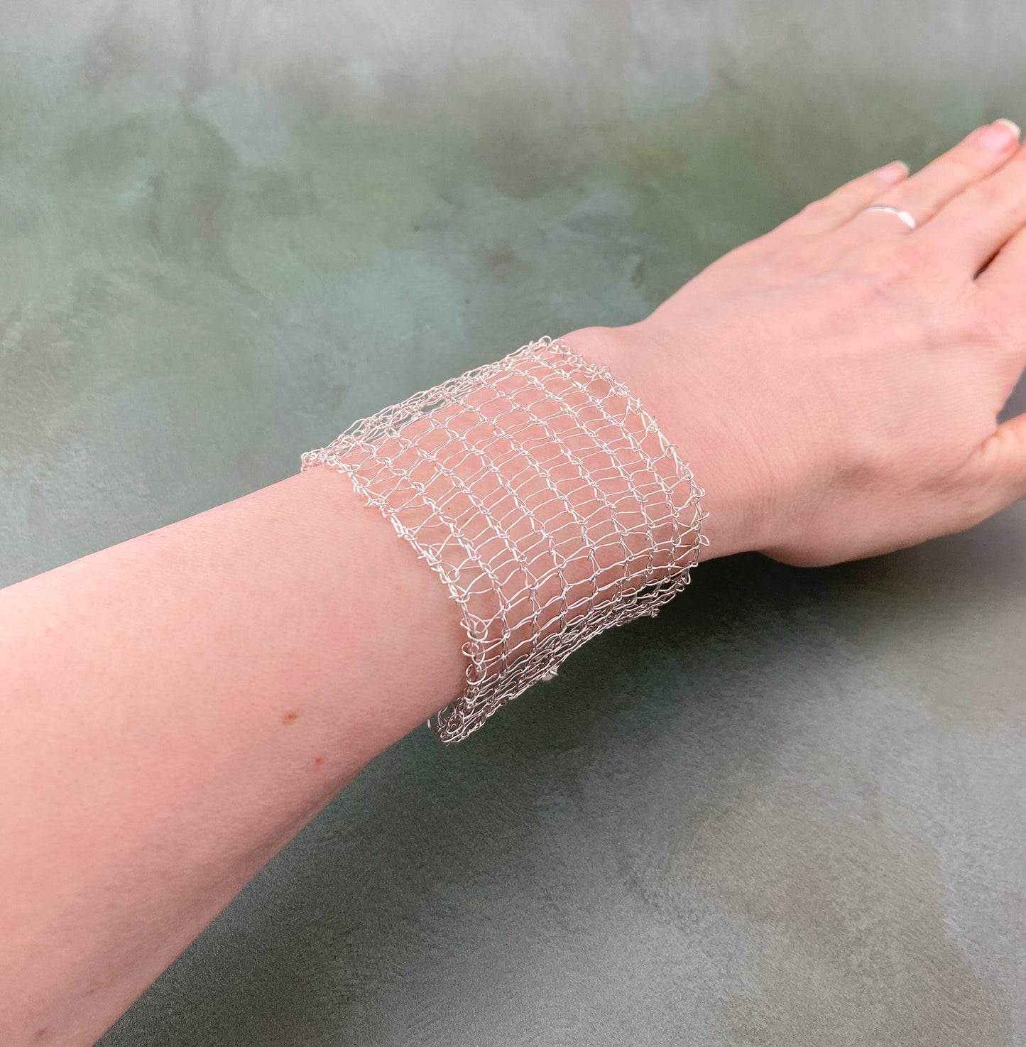 Silver Cuff Bracelet - The Filament Collection