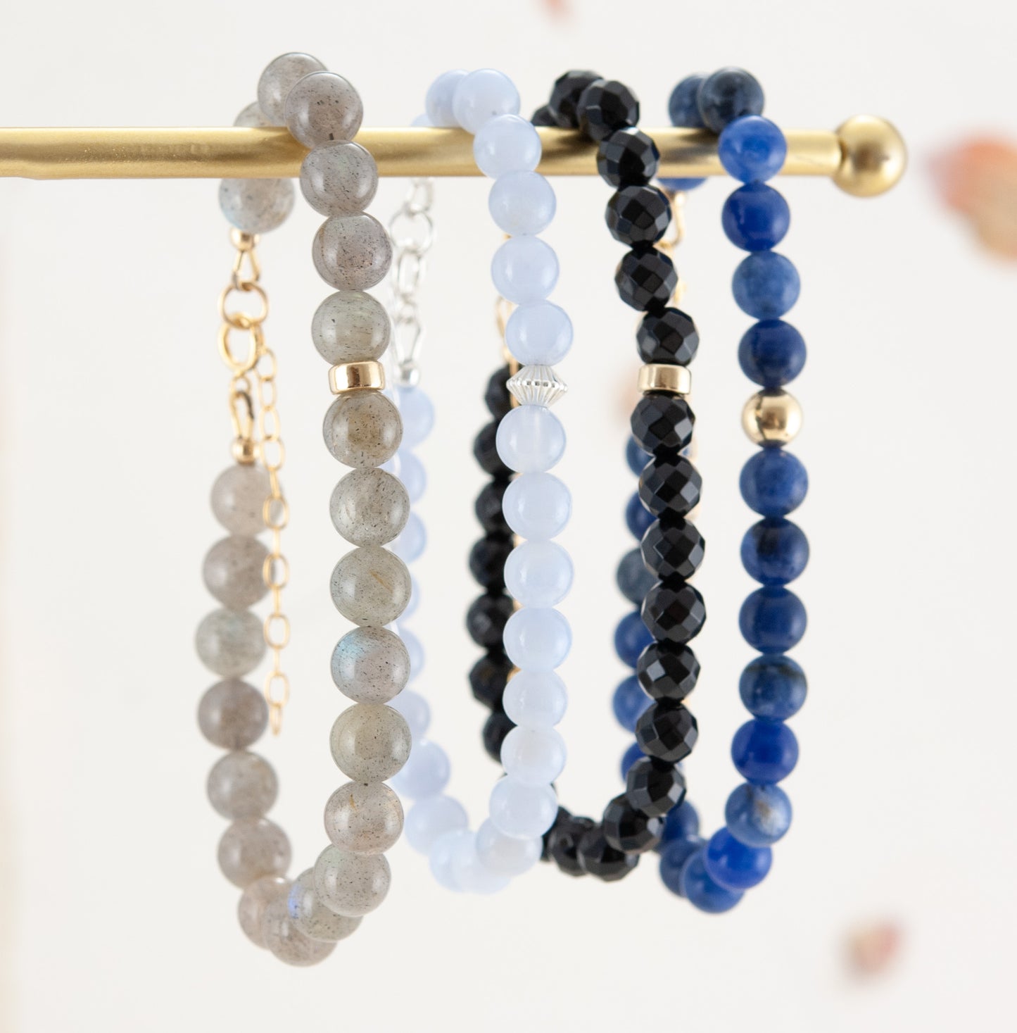 Blue Lace Agate Gemstone Bracelet