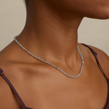 Dainty Labradorite Gemstone Necklace (AAA Grade)