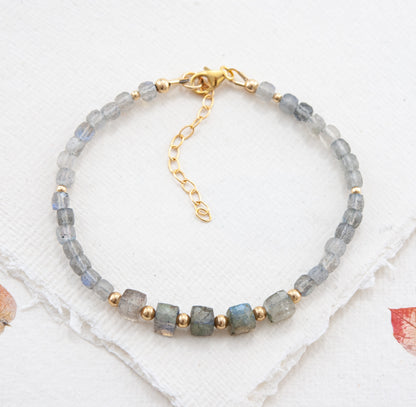 Labradorite Cube Bracelet
