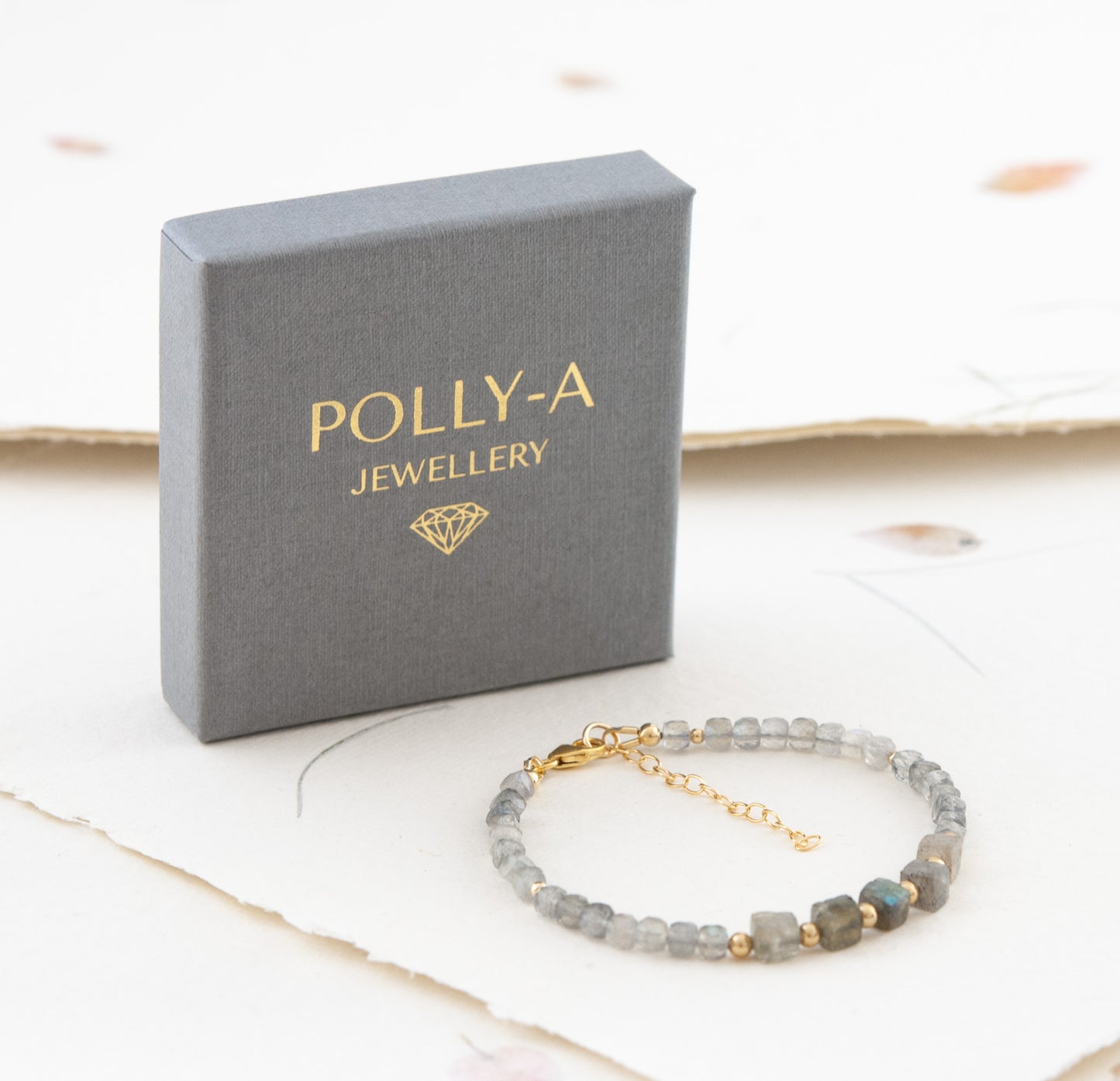 Labradorite Cube Bracelet