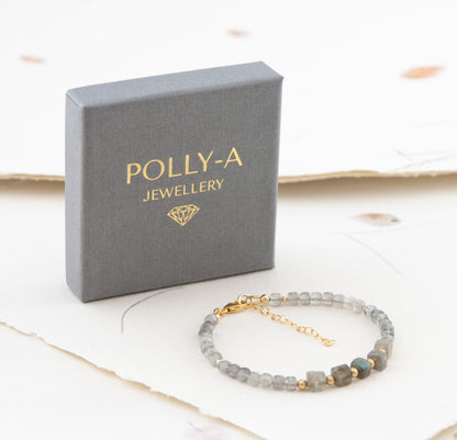 Labradorite Cube Bracelet