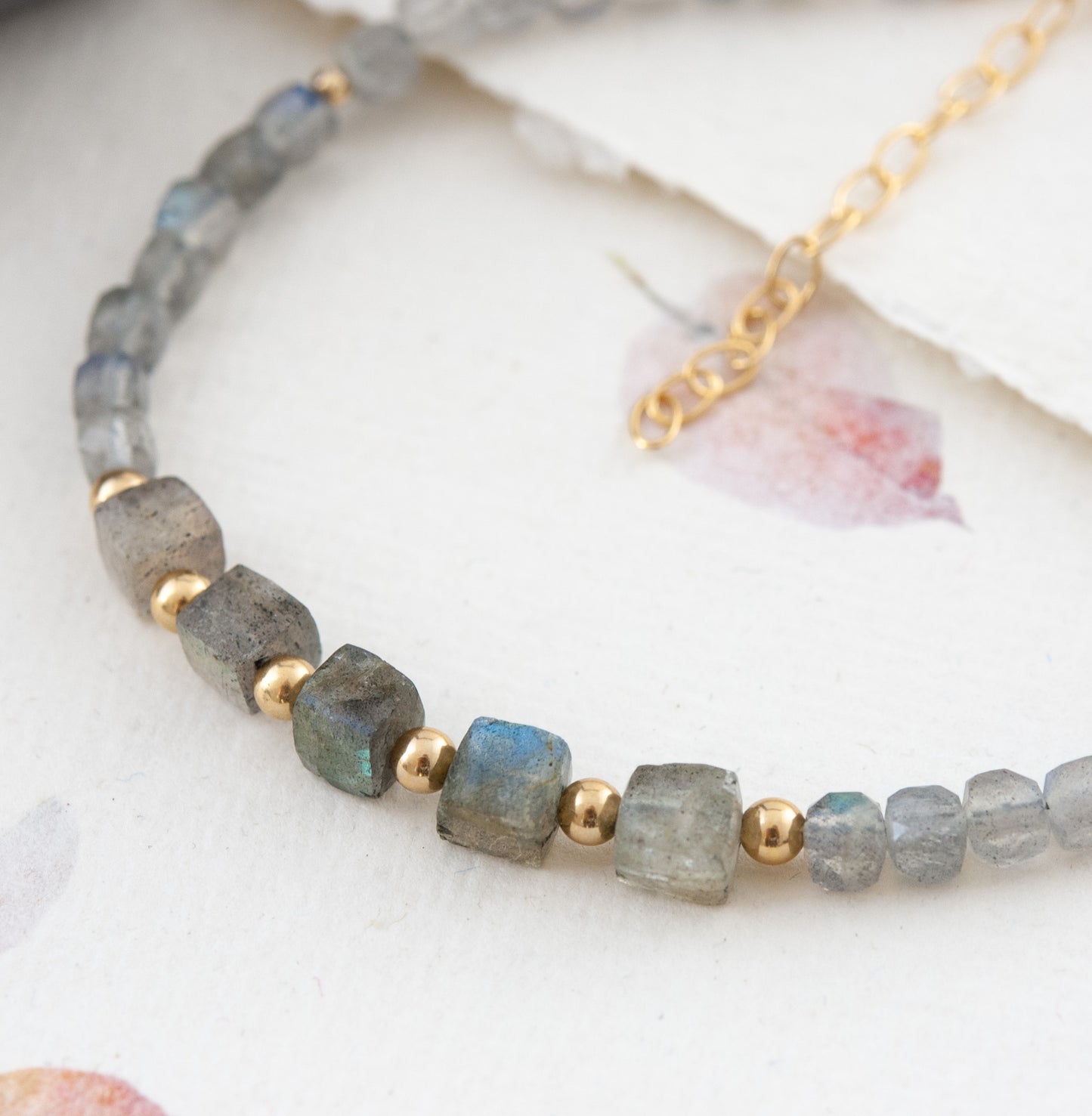 Labradorite Cube Bracelet
