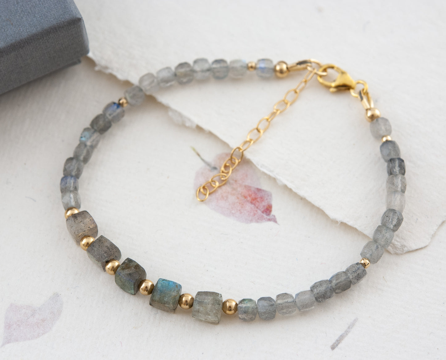 Labradorite Cube Bracelet