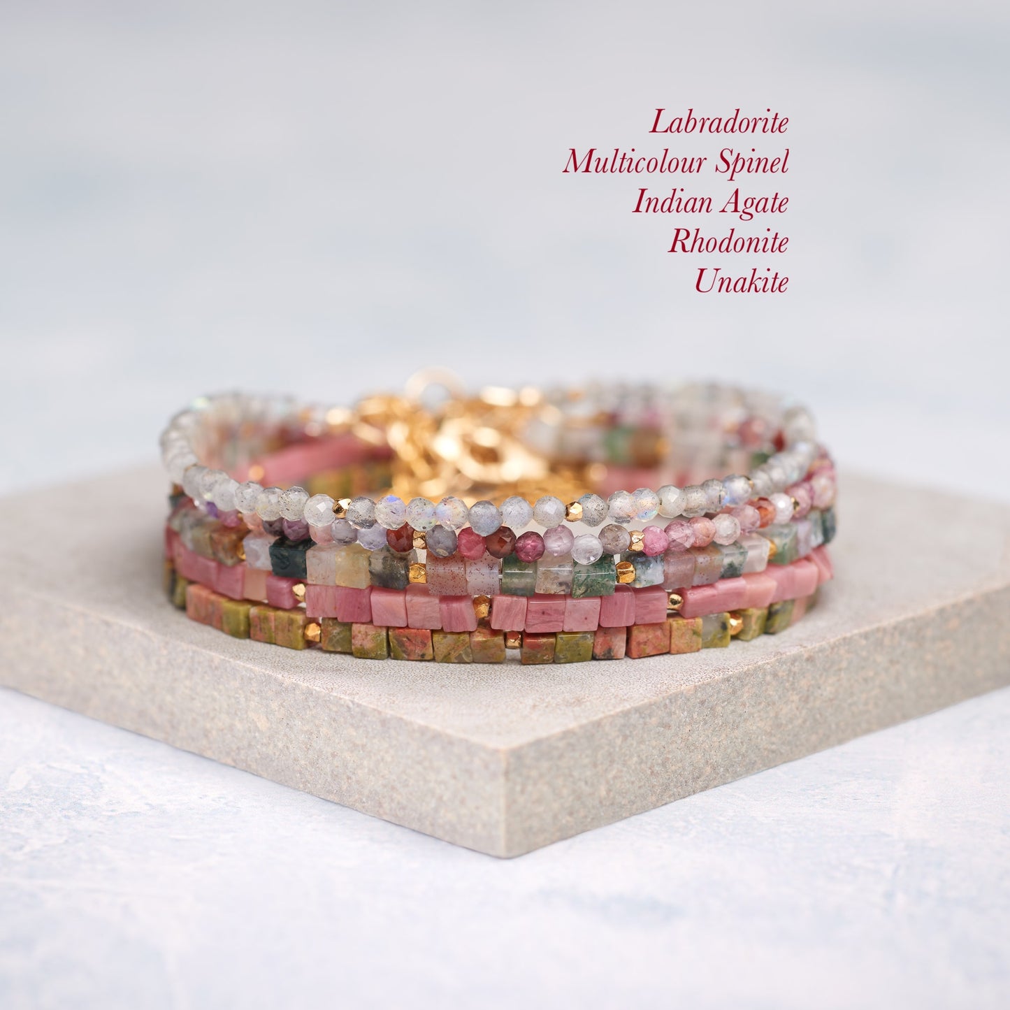 Multicolour Spinel Dainty Gemstone Bracelet