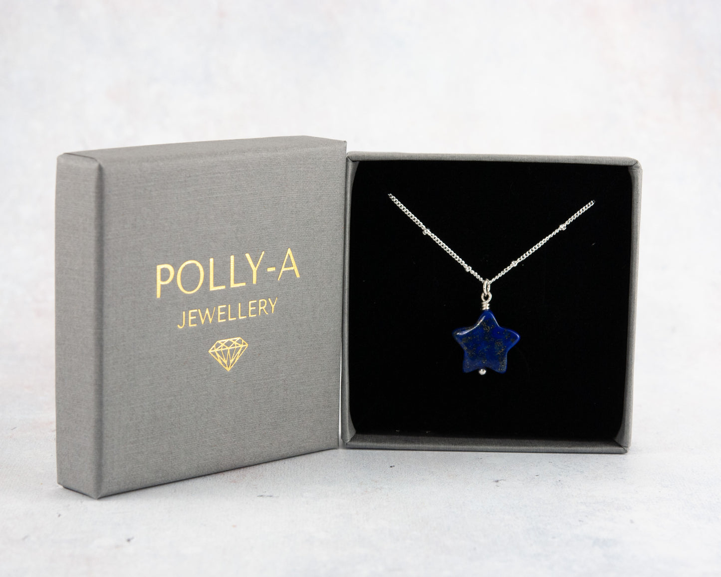 Lapis Lazuli Gemstone Star Necklace