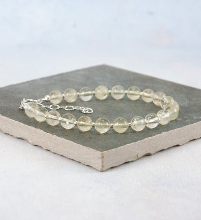 Lemon Quartz Gemstone Bracelet