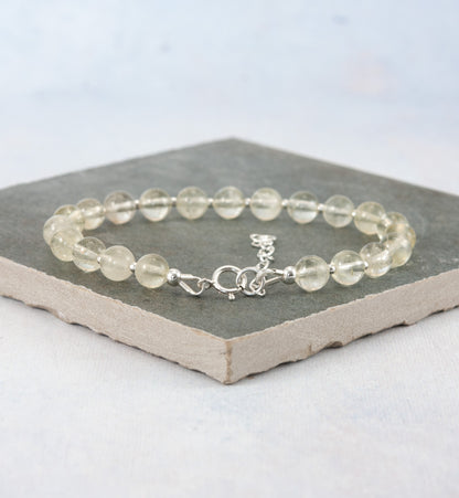 Lemon Quartz Gemstone Bracelet