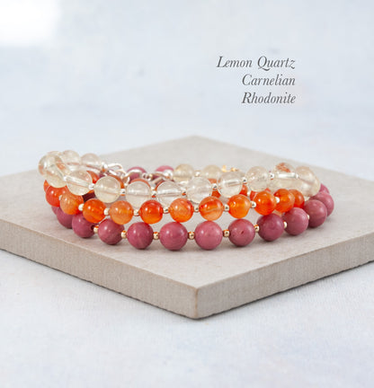 Carnelian Gemstone Bracelet