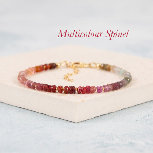 Multicolour Spinel Gemstone Bracelet