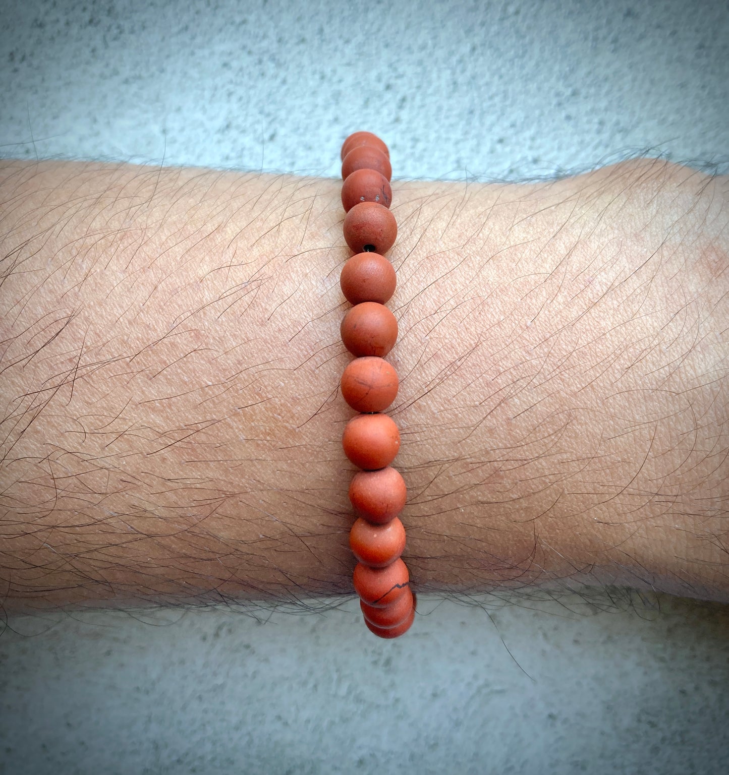 Red Jasper Men's Gemstone Bracelet