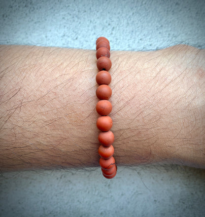 Red Jasper Men's Gemstone Bracelet