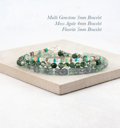 Fluorite Ombre Gemstone Bracelet