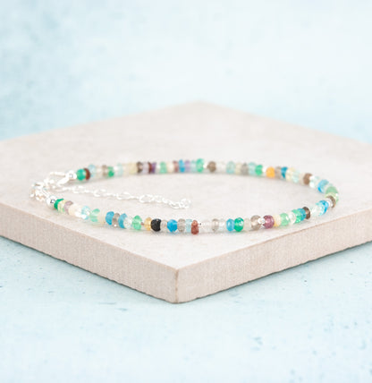 Dainty Multi Gemstone Bracelet