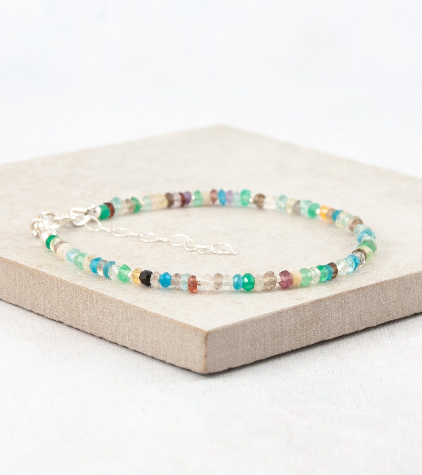 Dainty Multi Gemstone Bracelet