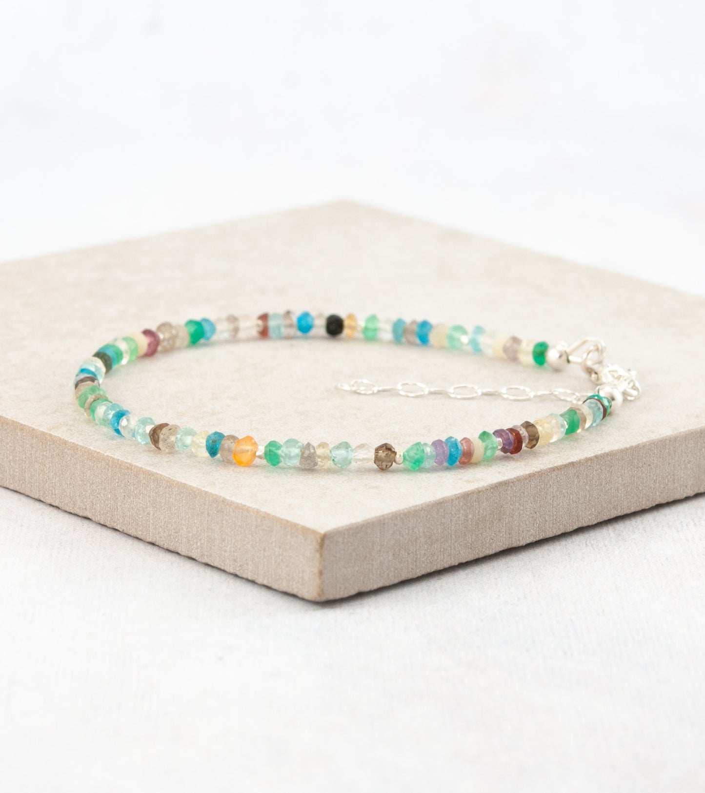 Dainty Multi Gemstone Bracelet