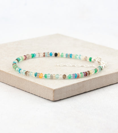 Dainty Multi Gemstone Bracelet