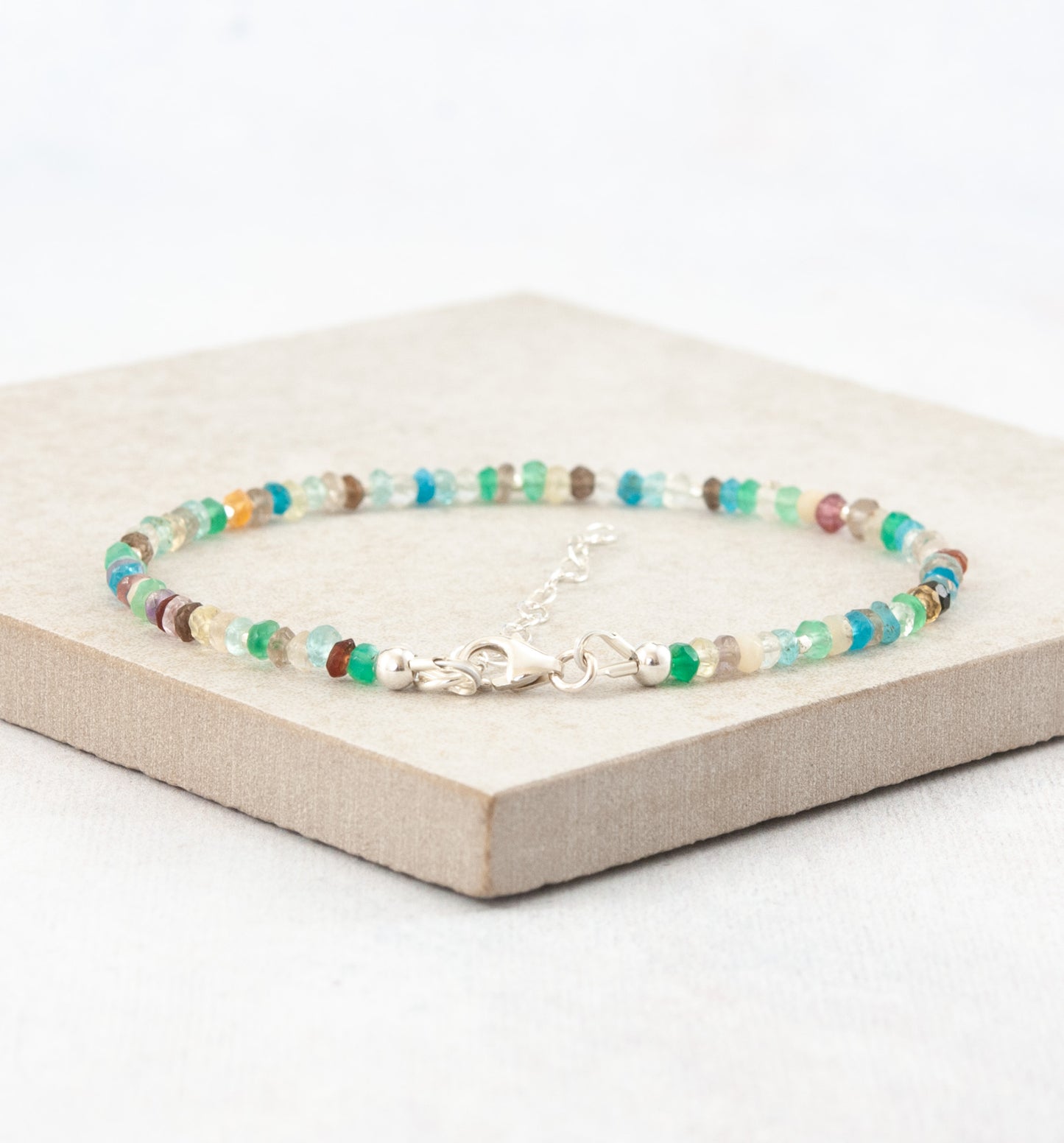 Dainty Multi Gemstone Bracelet