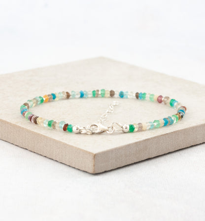 Dainty Multi Gemstone Bracelet